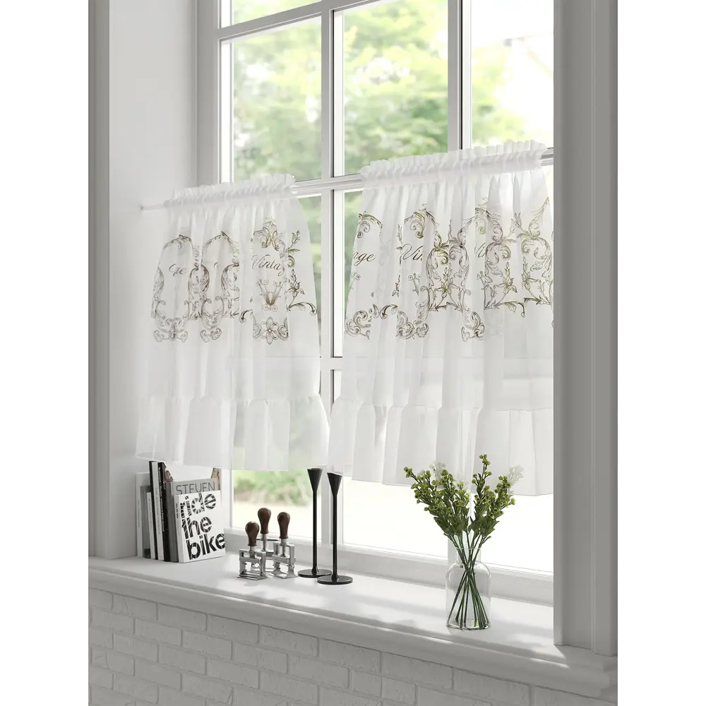 Фото 2 Тюль на кулиске At Home Кронтролс 100x60 см вуаль цвет коричневый AA569007 Фото 2 Тюль на кулиске At Home Кронтролс 100x60 см вуаль цвет коричневый AA569007