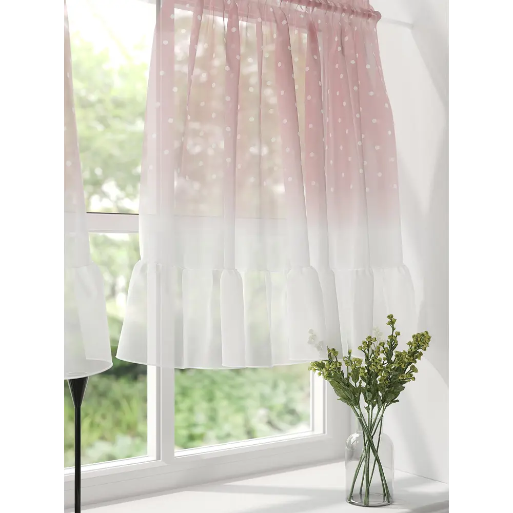 Фото 4 Тюль на кулиске At Home Ренмиран 100x60 см вуаль цвет розовый AA569004 Фото 4 Тюль на кулиске At Home Ренмиран 100x60 см вуаль цвет розовый AA569004
