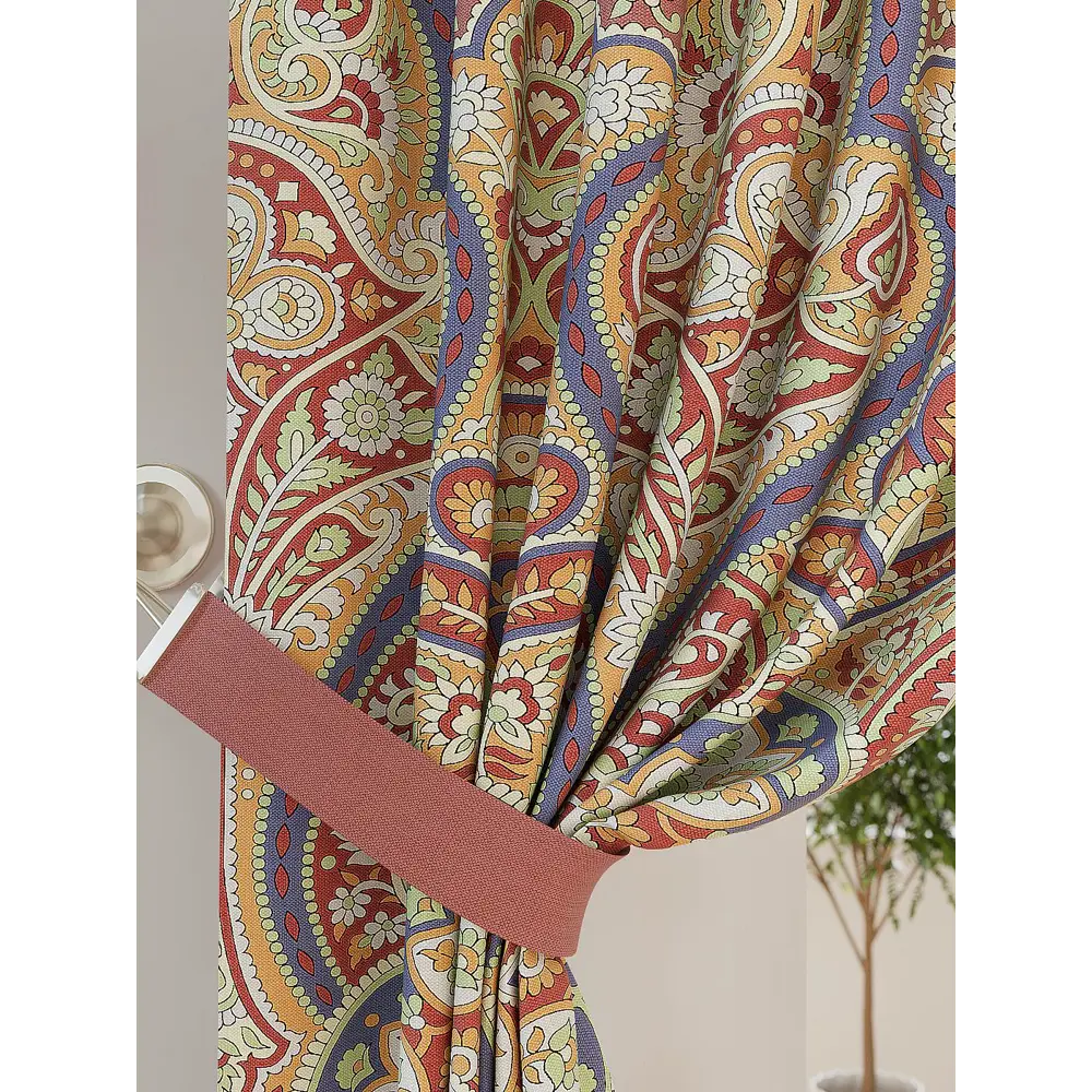 Фото 3 Комплект штор на ленте At Home Кайстро 150x260 см габардин цвет красный AA940688 Фото 3 Комплект штор на ленте At Home Кайстро 150x260 см габардин цвет красный AA940688