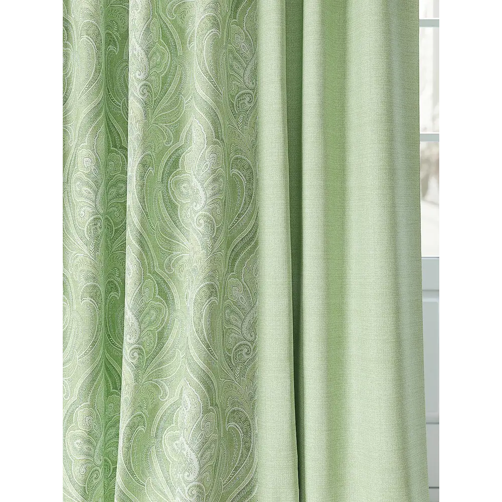 Фото 3 Комплект штор на ленте At Home Лорфорс 220x280 см габардин цвет белый AA981265