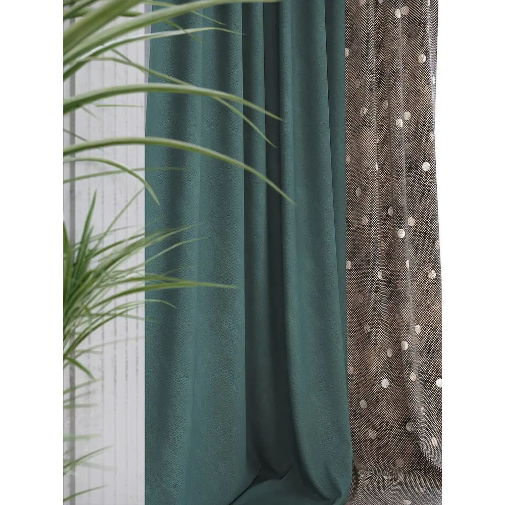 Фото 2 Комплект штор на ленте At Home Широнкс 220x280 см репс цвет коричневый AA541027