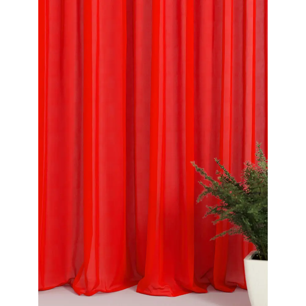 Фото 4 Тюль на ленте вуаль At Home Атлау 300x300 см цвет красный AA125240 Фото 4 Тюль на ленте вуаль At Home Атлау 300x300 см цвет красный AA125240