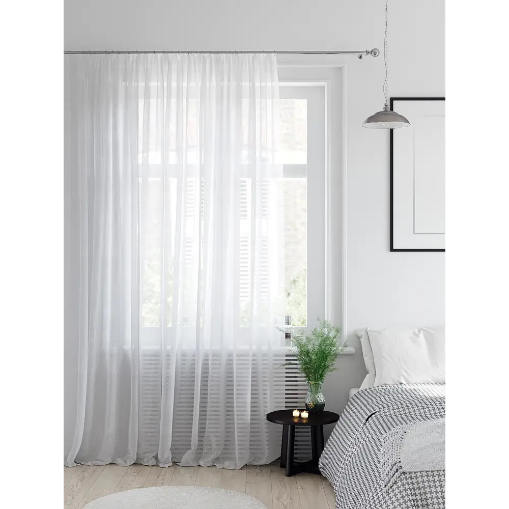 Фото 2 Тюль на ленте вуаль At Home Тирои 400x260 см цвет белый AA123383 Фото 2 Тюль на ленте вуаль At Home Тирои 400x260 см цвет белый AA123383