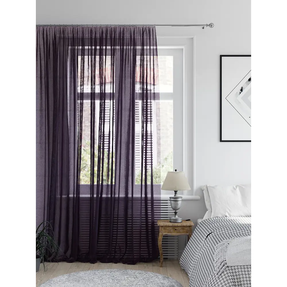 Фото 2 Тюль на ленте вуаль At Home Леонайд 400x270 см цвет разноцветный AA123421 Фото 2 Тюль на ленте вуаль At Home Леонайд 400x270 см цвет разноцветный AA123421