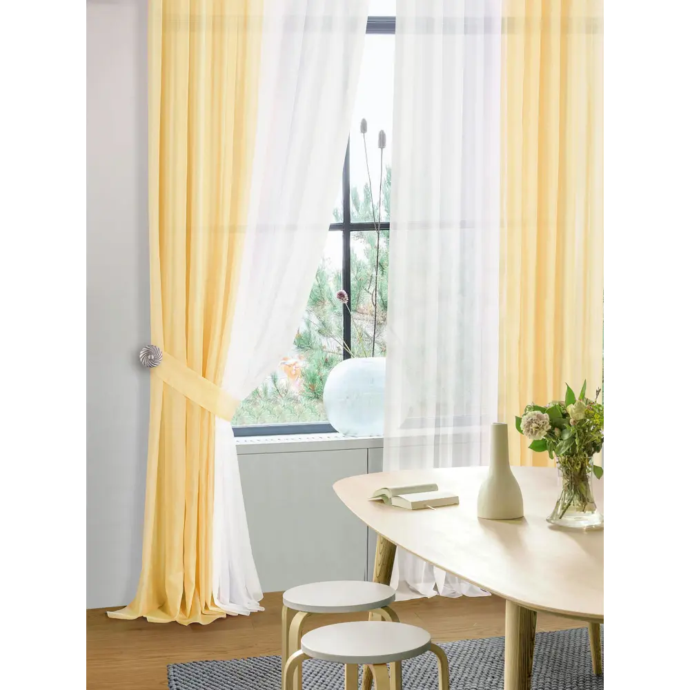 Фото 2 Тюль на ленте вуаль At Home Шатун 300x270 см цвет белый AA206149