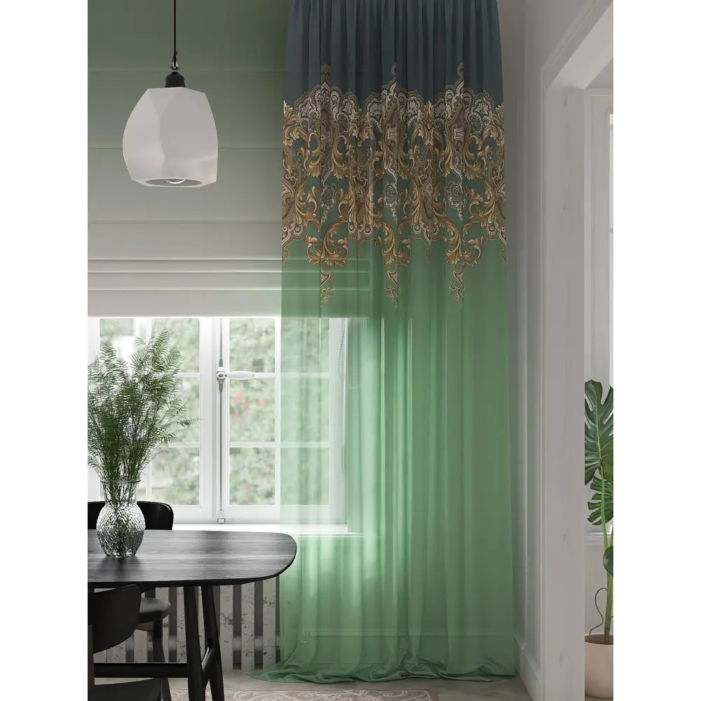Фото 4 Тюль на ленте вуаль At Home Генрилост 150x280 см цвет золотой AA974243 Фото 4 Тюль на ленте вуаль At Home Генрилост 150x280 см цвет золотой AA974243