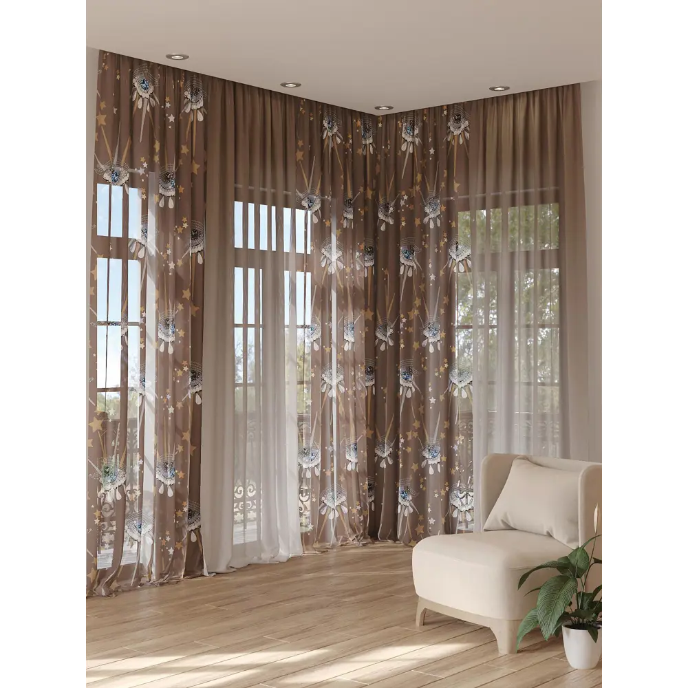 Фото 3 Тюль на ленте вуаль At Home Колтерс 150x280 см цвет белый/синий/голубой AA974262 Фото 3 Тюль на ленте вуаль At Home Колтерс 150x280 см цвет белый/синий/голубой AA974262