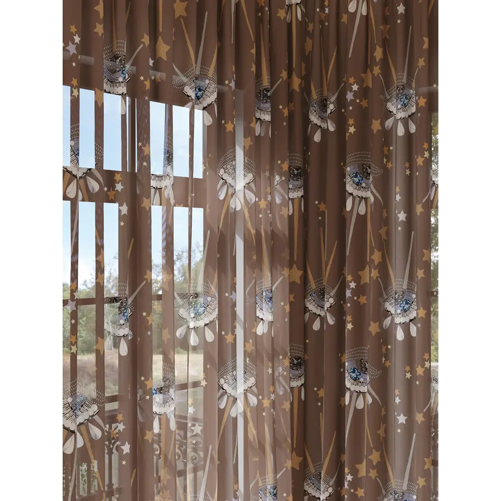 Фото 2 Тюль на ленте вуаль At Home Колтерс 150x280 см цвет белый/синий/голубой AA974262 Фото 2 Тюль на ленте вуаль At Home Колтерс 150x280 см цвет белый/синий/голубой AA974262