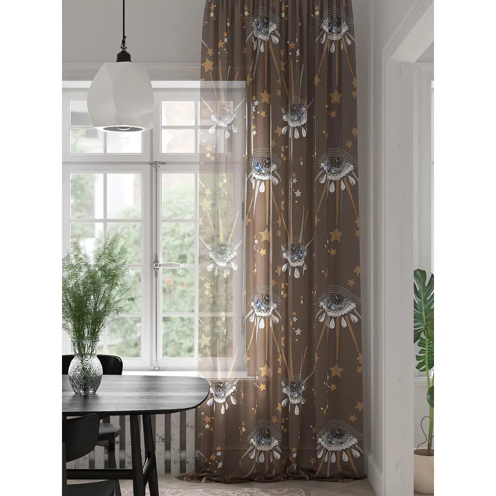 Фото Тюль на ленте вуаль At Home Колтерс 150x280 см цвет белый/синий/голубой AA974262 Фото Тюль на ленте вуаль At Home Колтерс 150x280 см цвет белый/синий/голубой AA974262