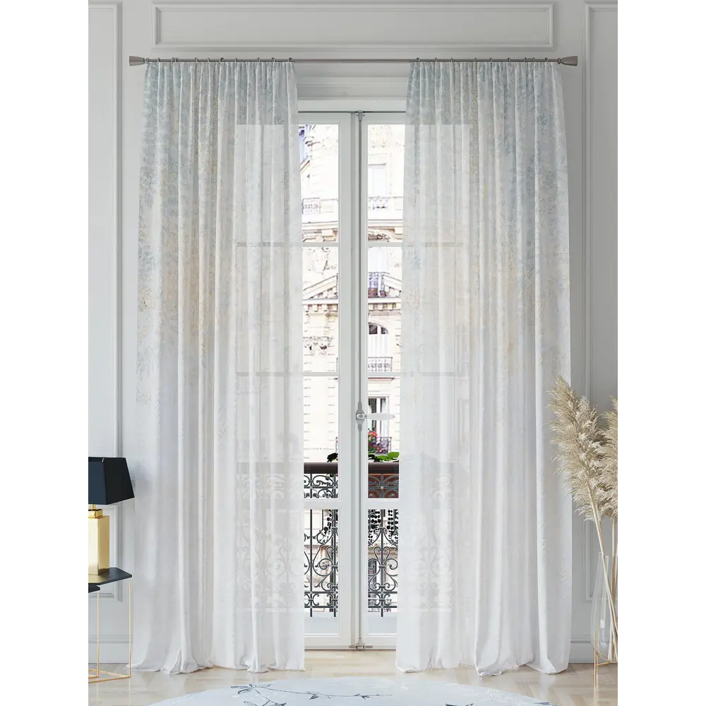 Фото 2 Тюль на ленте вуаль At Home Некинорст 150x260 см цвет белый AA542203