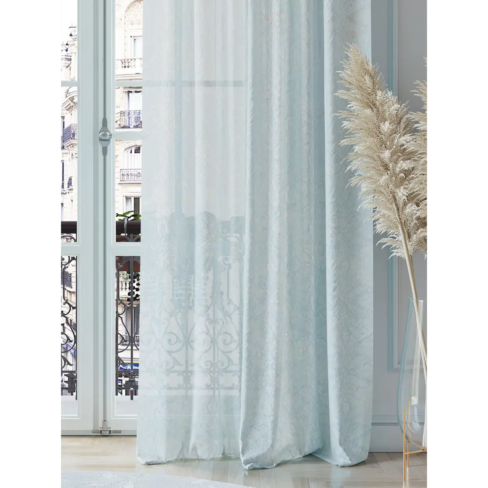 Фото 3 Тюль на ленте вуаль At Home Ронифенс 150x260 см цвет бежевый AA542210