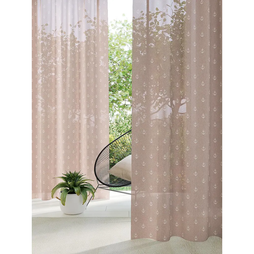 Фото Тюль на ленте вуаль At Home Рисман 150x280 см цвет белый AA971490 Фото Тюль на ленте вуаль At Home Рисман 150x280 см цвет белый AA971490