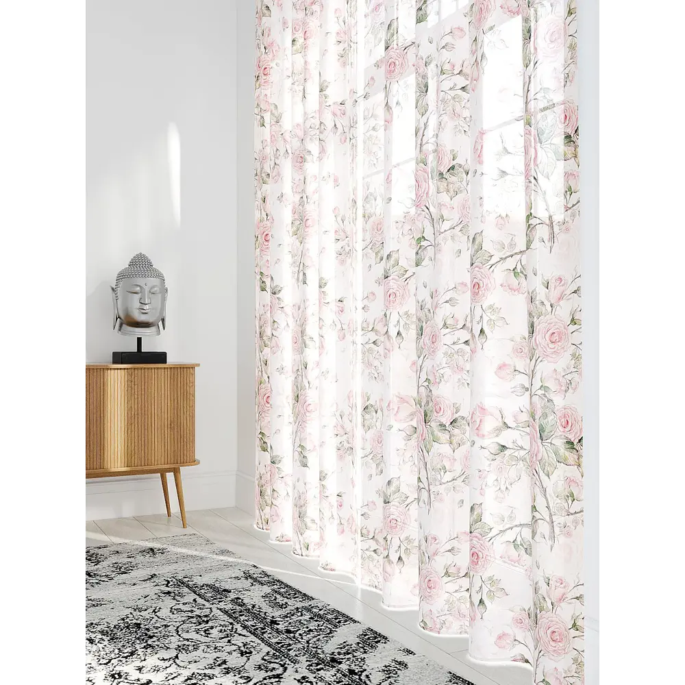 Фото 2 Тюль на ленте вуаль At Home Илорани 150x280 см цвет белый/бежевый/зеленый AA971373 Фото 2 Тюль на ленте вуаль At Home Илорани 150x280 см цвет белый/бежевый/зеленый AA971373