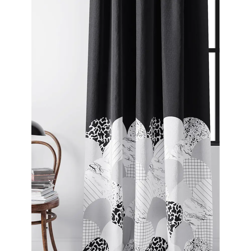 Фото 2 Комплект штор на ленте габардин At Home Рехенвис 150x280 см цвет белый AA543043