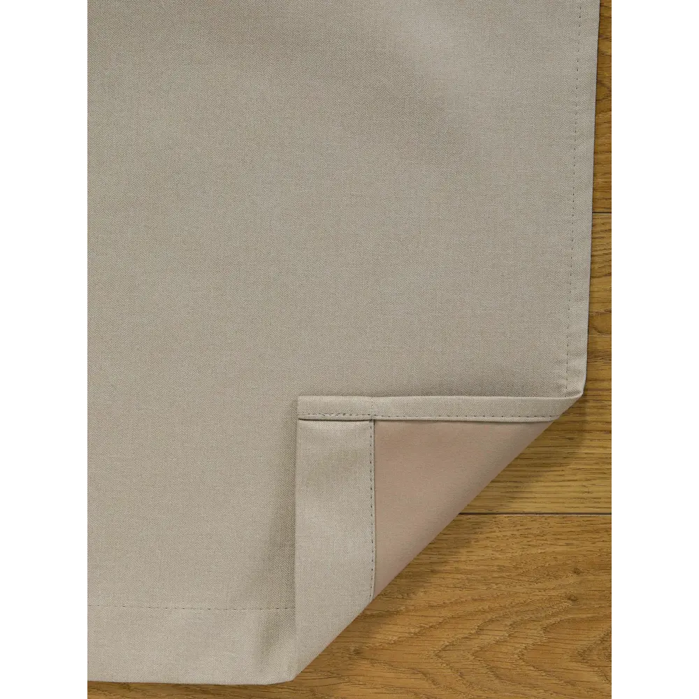 Фото 4 Комплект штор на ленте блэкаут At Home Стиан 145x250 см цвет бежевый AA250035