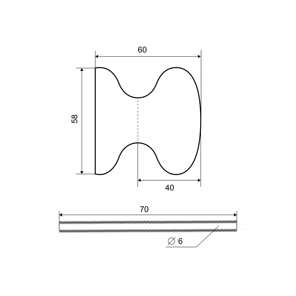 Фото 4 Ручка дверная деревянная Palladium МТ 1 темная