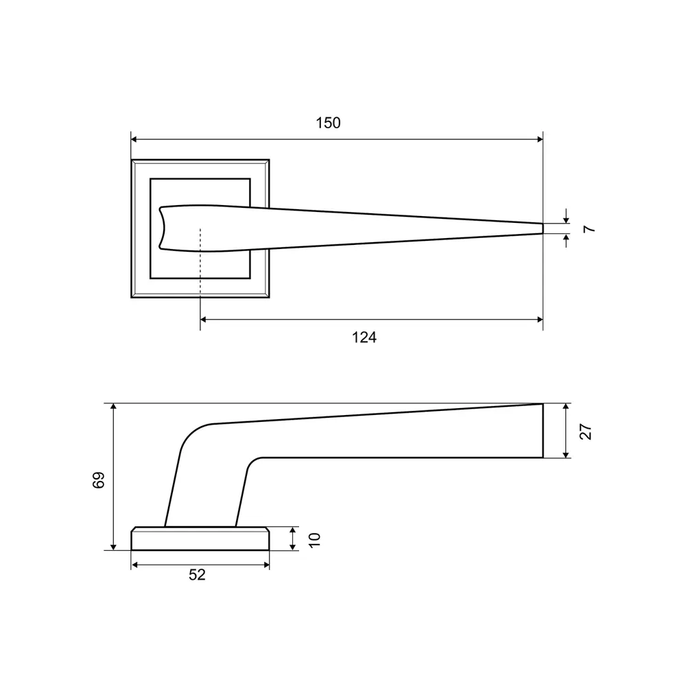 Фото 4 Дверная ручка Фабрика замков A 210 BB