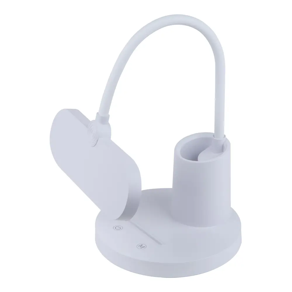 Фото 6 Рабочая лампа настольная светодиодная Uniel Ul-00011097 10w/3000-6000k/dim white сенсорный выключатель диммер цвет белый Фото 6 Рабочая лампа настольная светодиодная Uniel Ul-00011097 10w/3000-6000k/dim white сенсорный выключатель диммер цвет белый