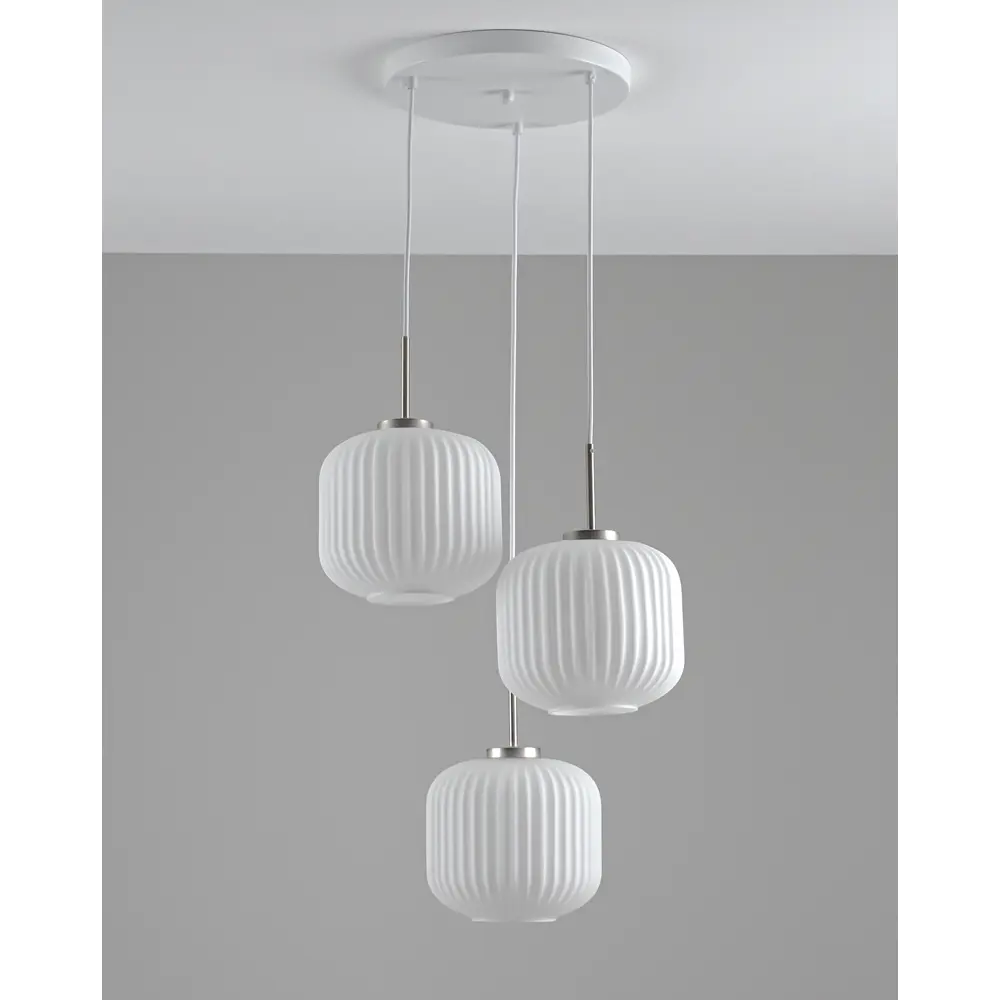 Фото 7 Светильник подвесной светодиодный Moderli Ivory V11032-3p 9 м² нейтральный белый свет цвет серебристый Фото 7 Светильник подвесной светодиодный Moderli Ivory V11032-3p 9 м² нейтральный белый свет цвет серебристый