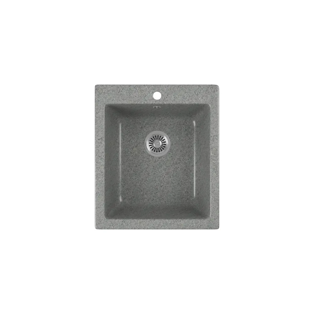 Фото Мойка кухонная GreenStone 41.50x49 см GRS-17-309 цвет темно-серый Фото Мойка кухонная GreenStone 41.50x49 см GRS-17-309 цвет темно-серый