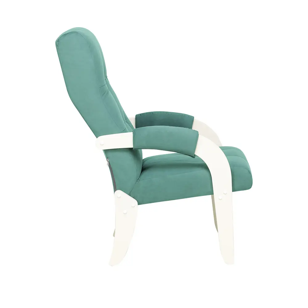 Фото 3 Кресло Leset Спринг 60x100x83 см велюр цвет слоновая кость/зеленый Фото 3 Кресло Leset Спринг 60x100x83 см велюр цвет слоновая кость/зеленый