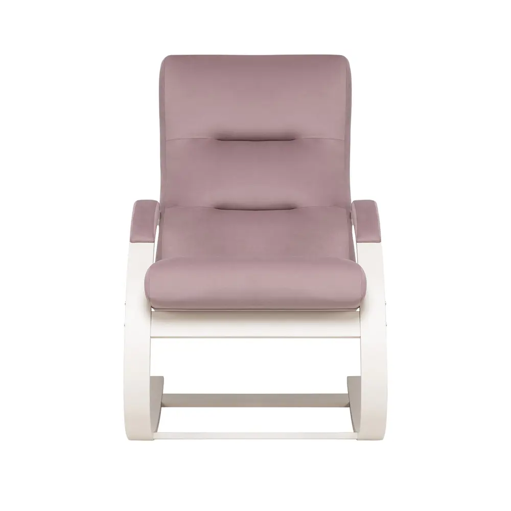 Фото 2 Кресло-качалка Leset Милано 68.5x100x80 см велюр цвет слоновая кость/сиреневый Фото 2 Кресло-качалка Leset Милано 68.5x100x80 см велюр цвет слоновая кость/сиреневый