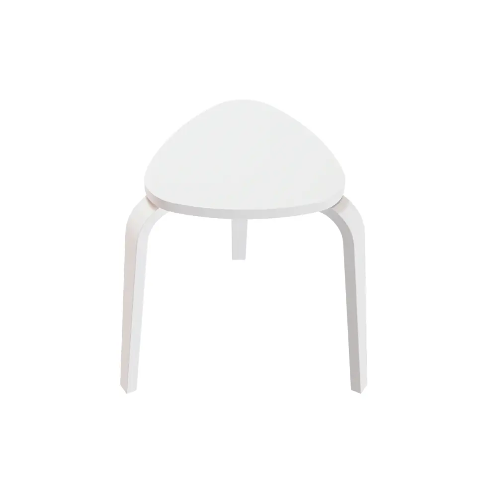 Фото 5 Табурет Tdk 45x45x41 см шпон цвет белый Фото 5 Табурет Tdk 45x45x41 см шпон цвет белый