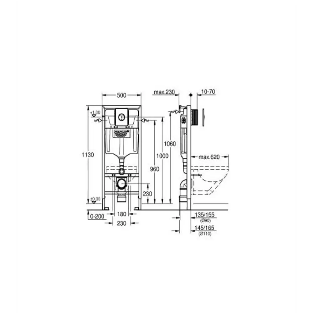 Фото 4 Инсталляция для унитаза GROHE 00000059774 Фото 4 Инсталляция для унитаза GROHE 00000059774