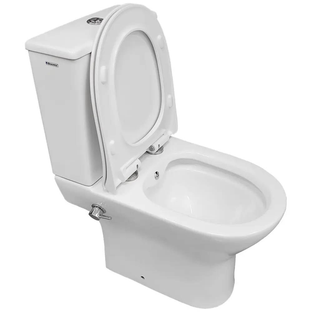 Фото Унитаз Bloomix Bravo 14803SB/UF1 безободковый с функцией биде цвет белый Фото Унитаз Bloomix Bravo 14803SB/UF1 безободковый с функцией биде цвет белый