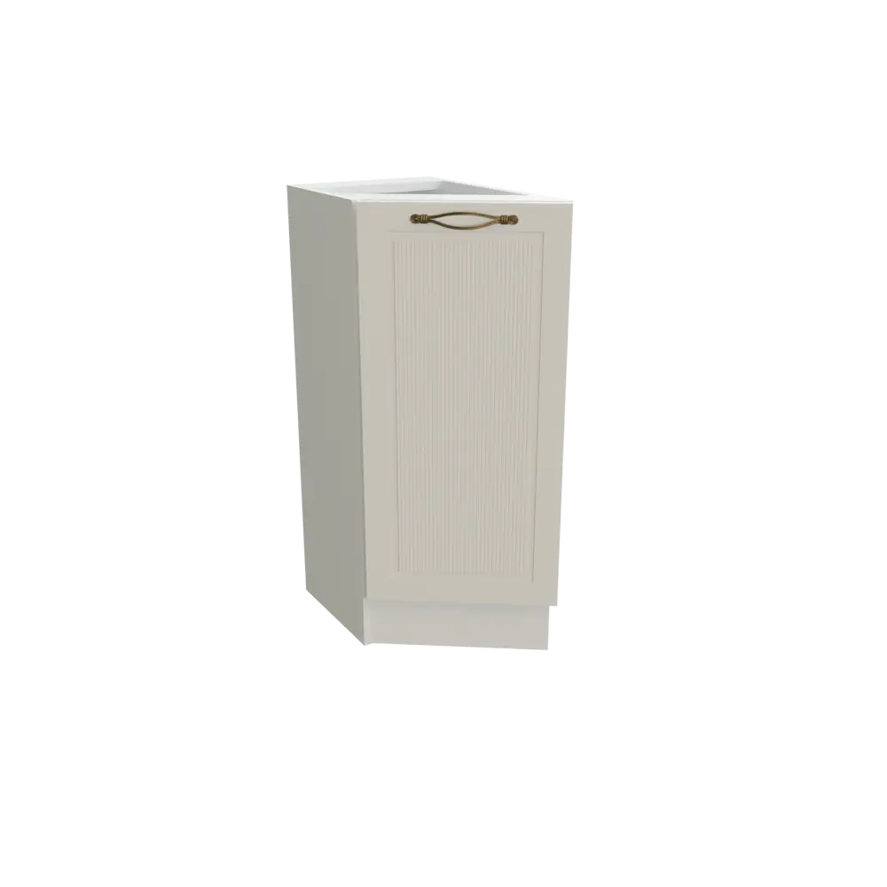 Фото Напольный шкаф торцевой с 1-ой дверцей Сурская Мебель Моцарт 30x81.60x56 см МДФ цвет белый/айленд Фото Напольный шкаф торцевой с 1-ой дверцей Сурская Мебель Моцарт 30x81.60x56 см МДФ цвет белый/айленд