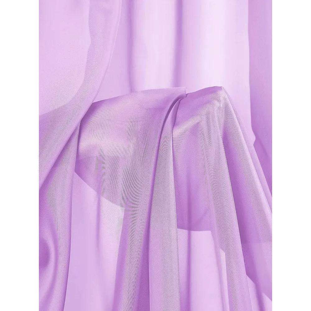 Фото 7 Тюль на ленте At Home Арноли 500x260 см вуаль цвет фиолетовый AA123676