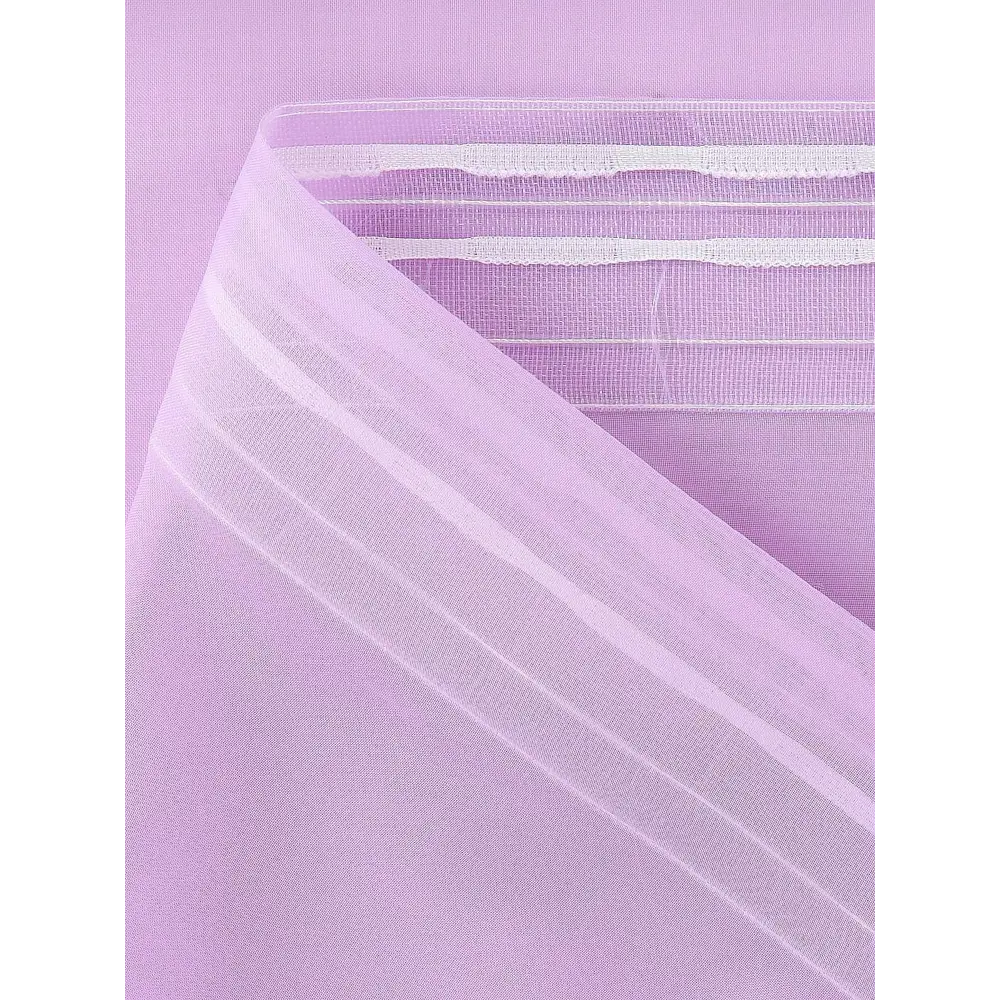 Фото 10 Тюль на ленте At Home Арноли 500x260 см вуаль цвет фиолетовый AA123676