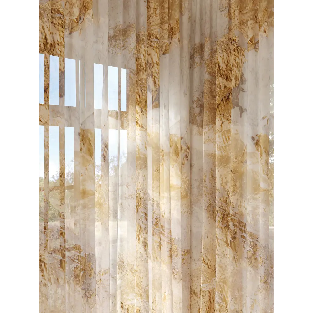 Фото 2 Тюль на ленте At Home Ханмиксен 150x280 см вуаль цвет золотистый AA974269 Фото 2 Тюль на ленте At Home Ханмиксен 150x280 см вуаль цвет золотистый AA974269
