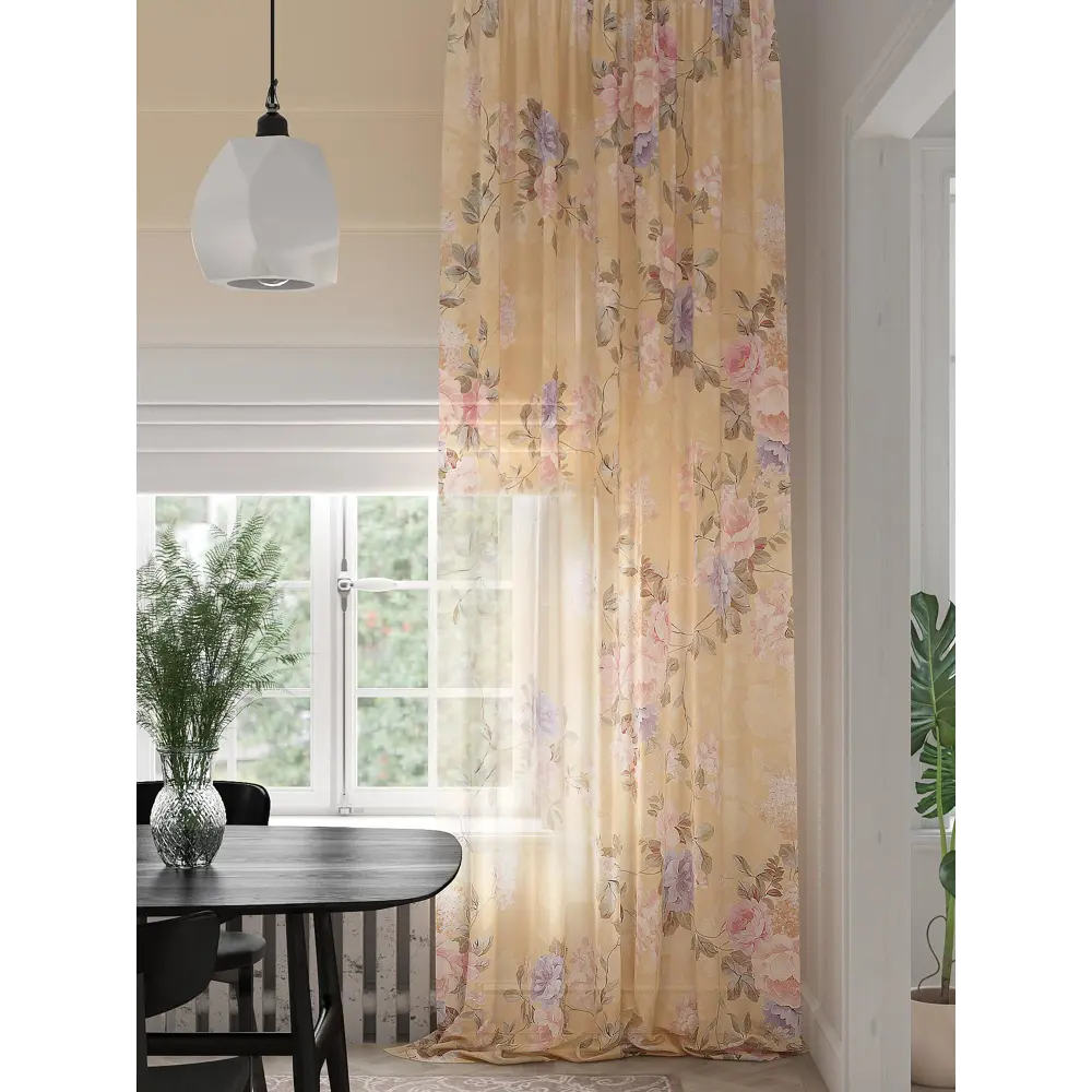 Фото 4 Тюль на ленте At Home Феникрост 150x280 см вуаль цвет белый/коричневый/розовый AA974437 Фото 4 Тюль на ленте At Home Феникрост 150x280 см вуаль цвет белый/коричневый/розовый AA974437