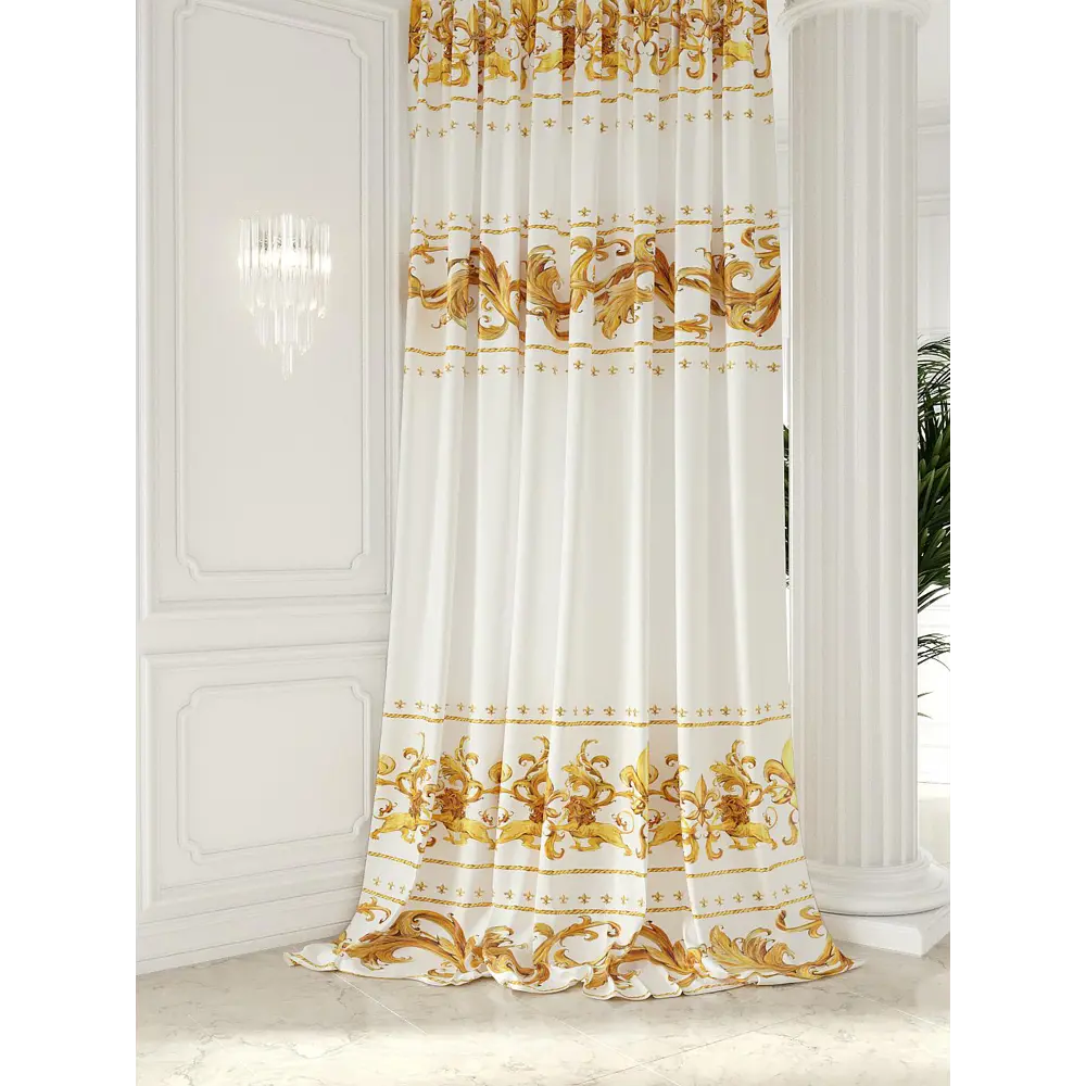 Фото Штора на ленте At Home Басмея 150x280 см габардин цвет коричневый/желтый AA752133 Фото Штора на ленте At Home Басмея 150x280 см габардин цвет коричневый/желтый AA752133