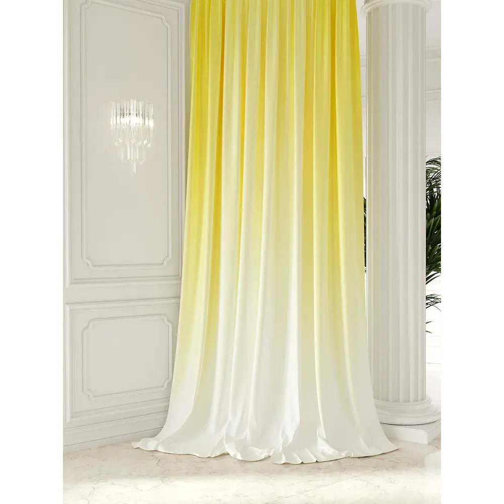 Фото Штора на ленте At Home Эстаденс 150x280 см габардин цвет желтый AA752231 Фото Штора на ленте At Home Эстаденс 150x280 см габардин цвет желтый AA752231