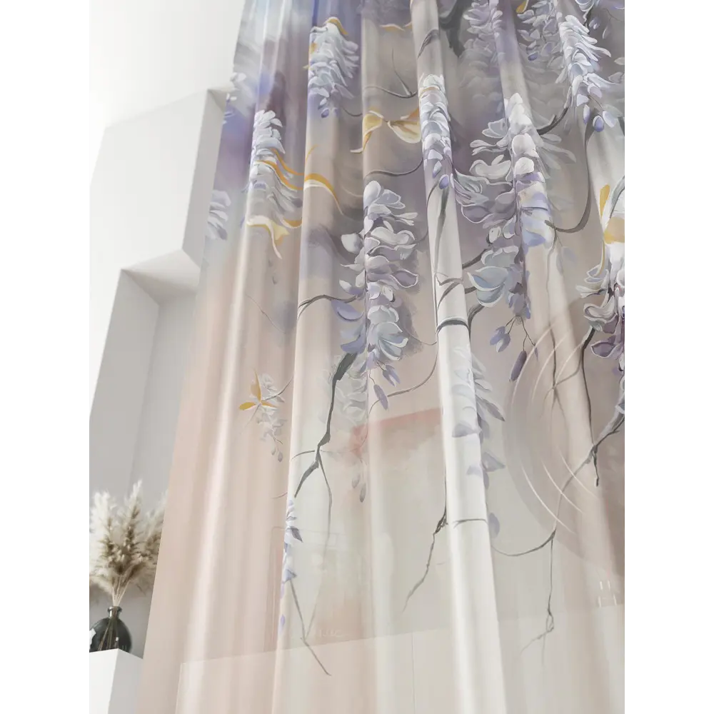 Фото 4 Тюль на ленте At Home Ливартис 150x250 см вуаль цвет черный/фиолетовый AA588080 Фото 4 Тюль на ленте At Home Ливартис 150x250 см вуаль цвет черный/фиолетовый AA588080