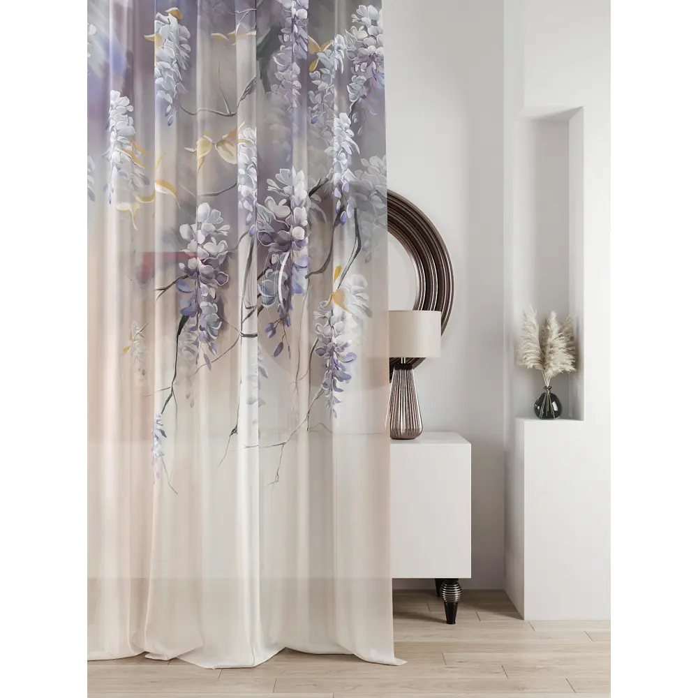 Фото Тюль на ленте At Home Ливартис 150x250 см вуаль цвет черный/фиолетовый AA588080 Фото Тюль на ленте At Home Ливартис 150x250 см вуаль цвет черный/фиолетовый AA588080