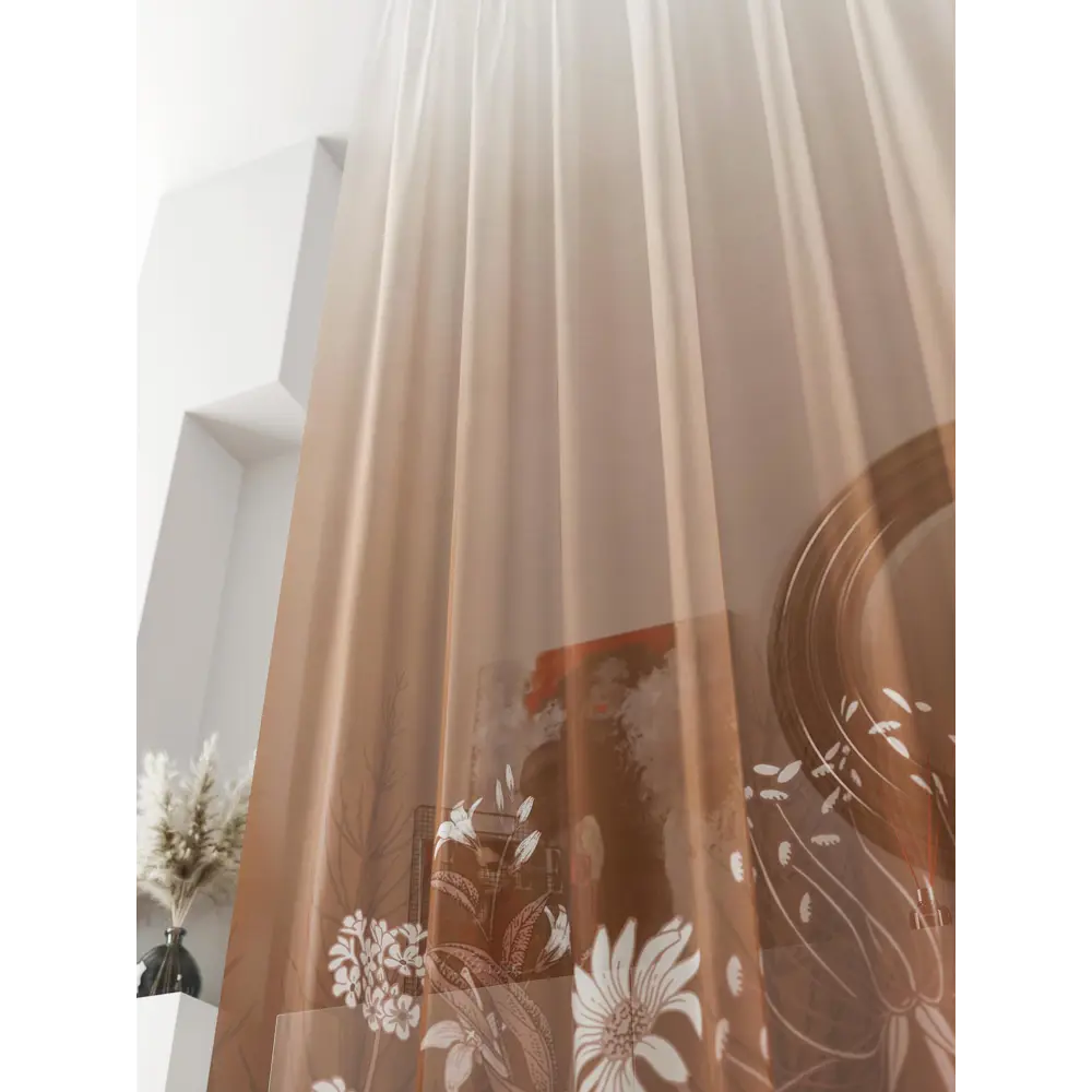 Фото 4 Тюль на ленте At Home Ливартис 150x250 см вуаль цвет коричневый AA588078 Фото 4 Тюль на ленте At Home Ливартис 150x250 см вуаль цвет коричневый AA588078