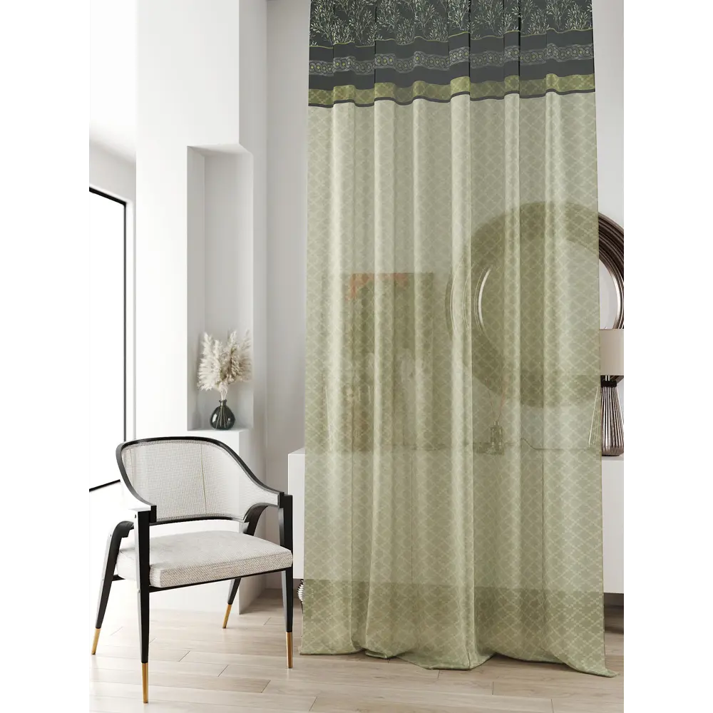 Фото 3 Тюль на ленте At Home Ливартис 150x250 см вуаль цвет черный AA588132 Фото 3 Тюль на ленте At Home Ливартис 150x250 см вуаль цвет черный AA588132