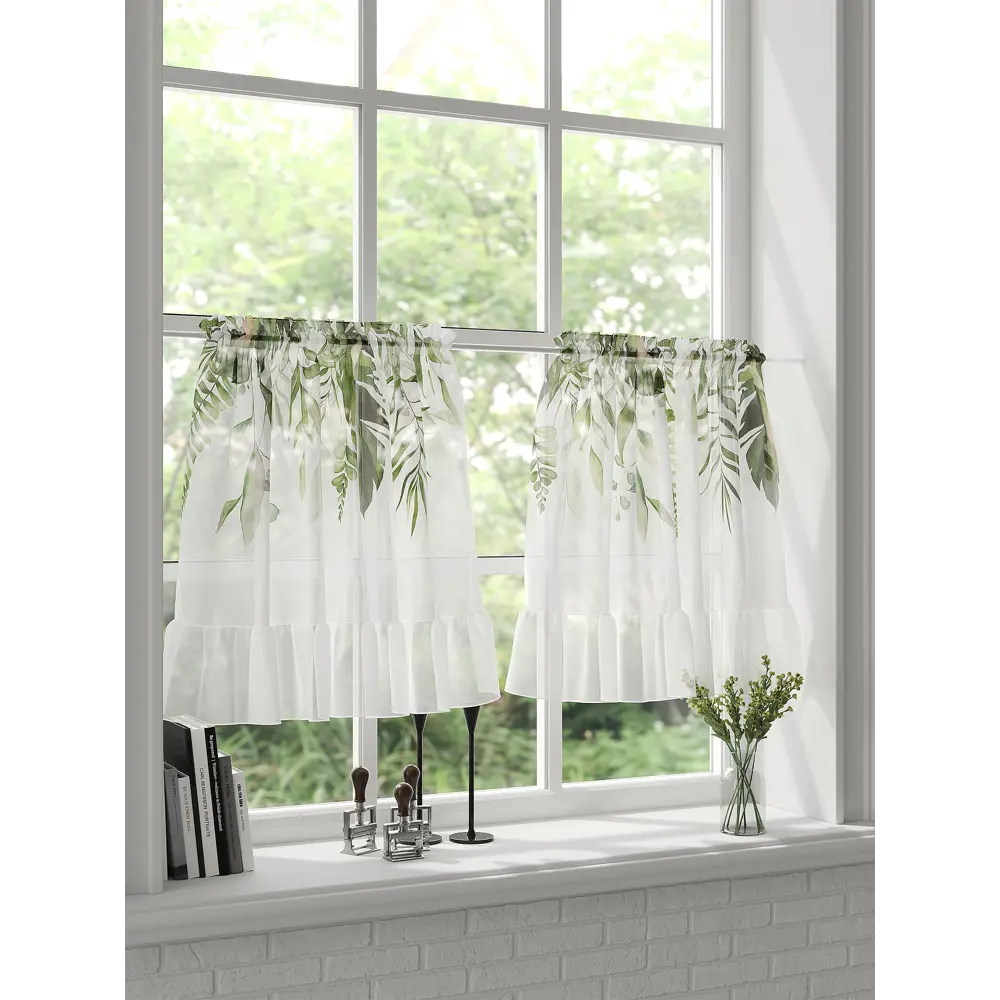 Фото 5 Тюль на кулиске At Home Мирвантс 100x60 см вуаль цвет бежевый/зеленый AA569016 Фото 5 Тюль на кулиске At Home Мирвантс 100x60 см вуаль цвет бежевый/зеленый AA569016