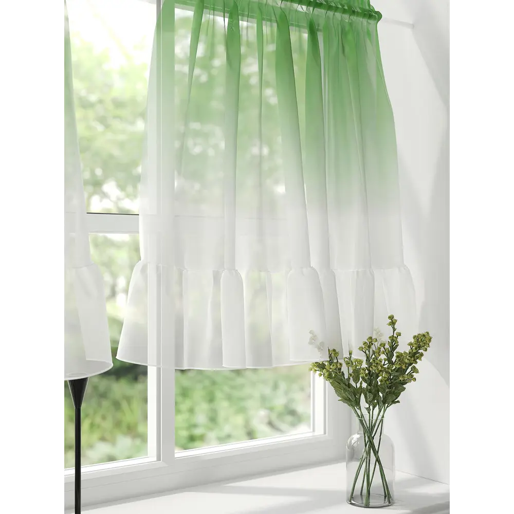 Фото 4 Тюль на кулиске At Home Ринитерс 100x60 см вуаль цвет зеленый AA569003 Фото 4 Тюль на кулиске At Home Ринитерс 100x60 см вуаль цвет зеленый AA569003