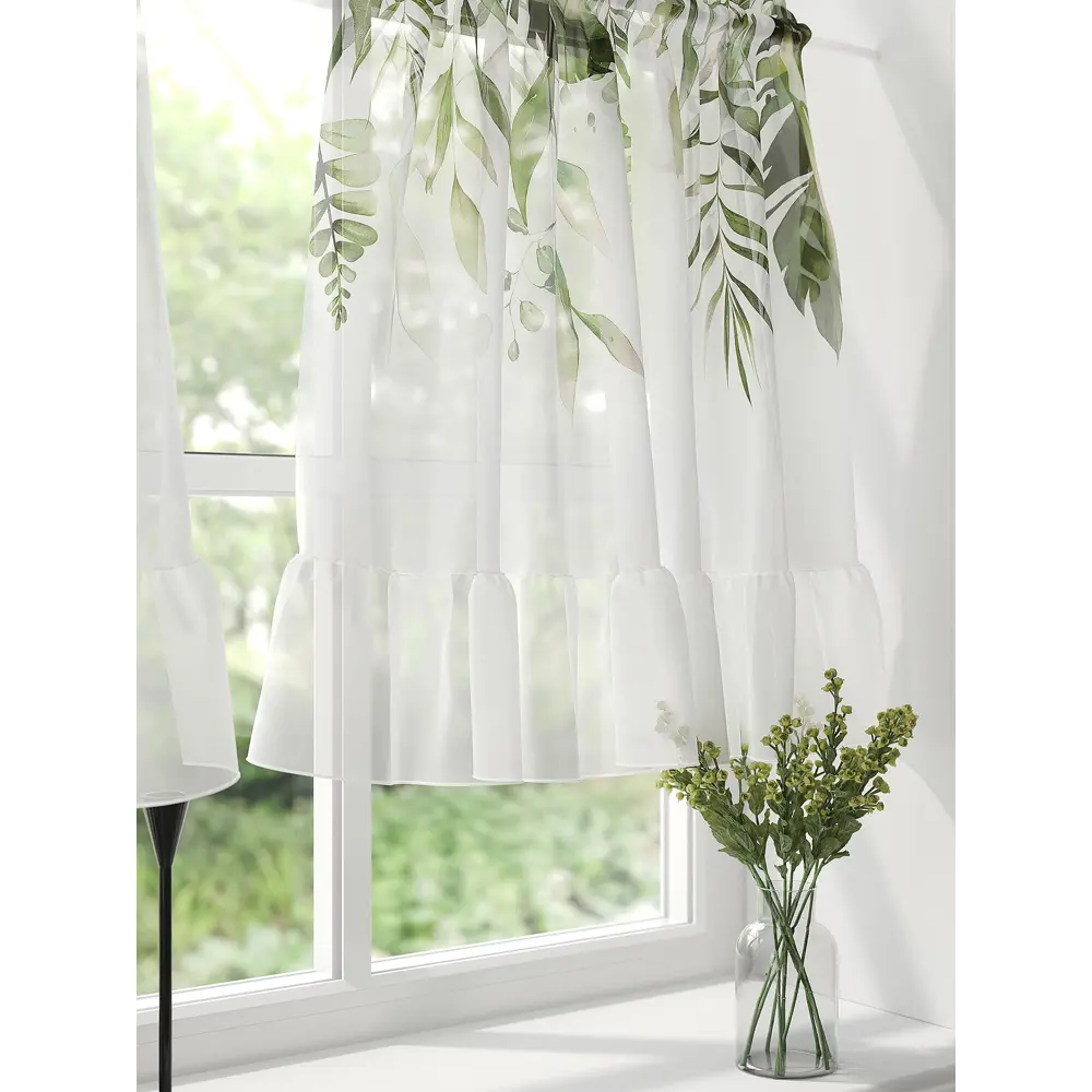 Фото 4 Тюль на кулиске At Home Мирвантс 100x60 см вуаль цвет бежевый/зеленый AA569016 Фото 4 Тюль на кулиске At Home Мирвантс 100x60 см вуаль цвет бежевый/зеленый AA569016