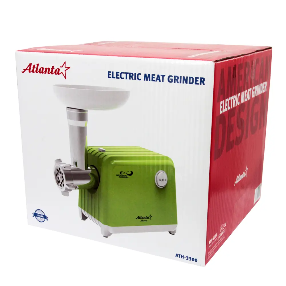 Фото 7 Электрическая мясорубка Atlanta ATH-3300 (green) Фото 7 Электрическая мясорубка Atlanta ATH-3300 (green)