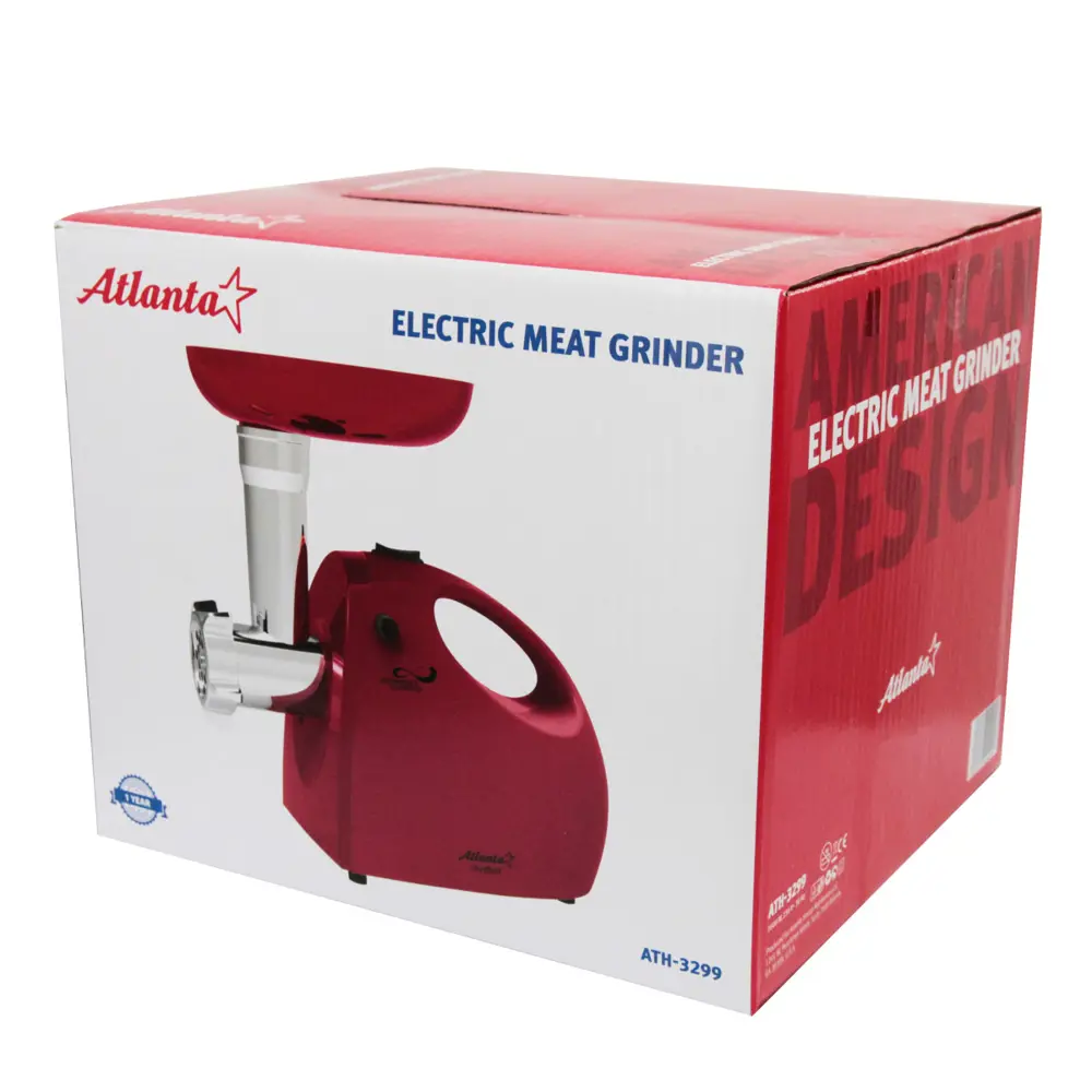 Фото 7 Электрическая мясорубка Atlanta ATH-3299 (red) Фото 7 Электрическая мясорубка Atlanta ATH-3299 (red)