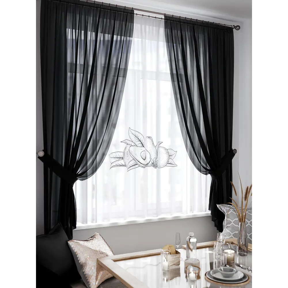Фото 3 Тюль на ленте At Home Ринорик 145x180 см вуаль цвет серый AA550433 Фото 3 Тюль на ленте At Home Ринорик 145x180 см вуаль цвет серый AA550433