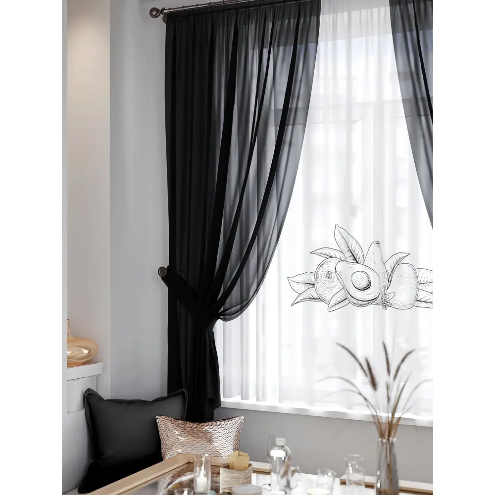 Фото 2 Тюль на ленте At Home Ринорик 145x180 см вуаль цвет серый AA550433 Фото 2 Тюль на ленте At Home Ринорик 145x180 см вуаль цвет серый AA550433
