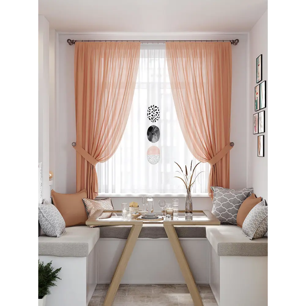 Фото Тюль на ленте At Home Маринерс 145x180 см вуаль цвет белый AA550342 Фото Тюль на ленте At Home Маринерс 145x180 см вуаль цвет белый AA550342