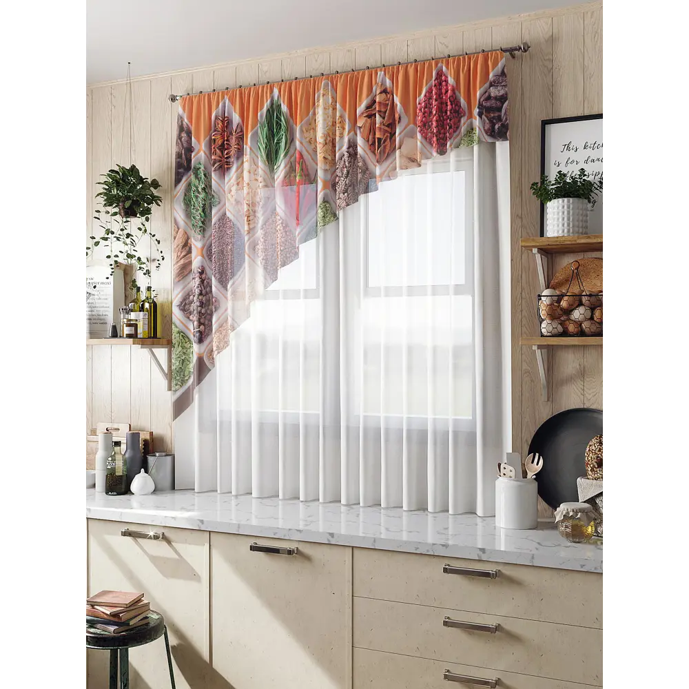 Фото Тюль на ленте At Home Спекус 280x160 см вуаль цвет белый/коричневый/красный/оранжевый AA516050 Фото Тюль на ленте At Home Спекус 280x160 см вуаль цвет белый/коричневый/красный/оранжевый AA516050