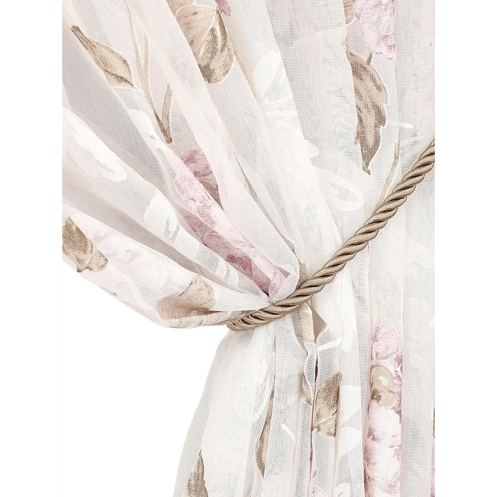 Фото 3 Тюль на ленте At Home Гастон 300x290 см вуаль цвет зеленый/фиолетовый AA121990